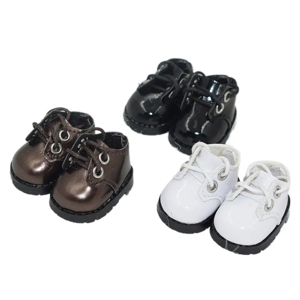 10 cm topánky pre bábiky módne kožené topánky s frenulum príležitostným oblečením topánok pre ob11 Doll Clothes Adsess Adviced Dolls Hračky