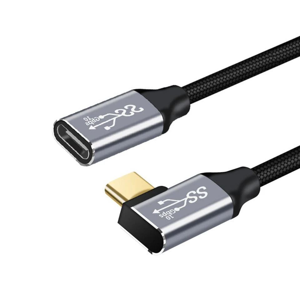 10 Gbps Gen2 Type-C USB 3.1 Muž na USB-C Ženské údaje o rozšírení 100 W nabíjací kábel Reverzibilný dizajn 0,2 m 1m