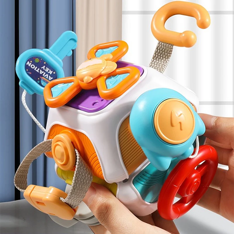 10 In 1 Detská rušná doska Dojčenské autá Plané lietadlo Travel Toy Educational Learning Fidget Hračky pre batoľatá 1-3y staré dievčatá Darček darček