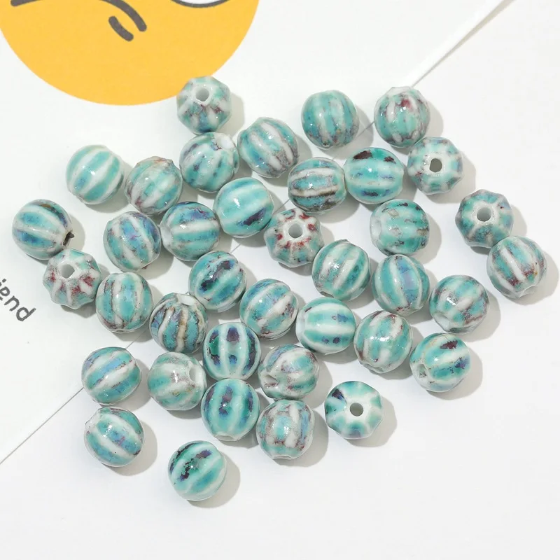 10 ks 12 mm okrúhle keramické korálky ručne vyrábané voľné korálky 3 mm korálky DIY doplnky pre výrobu šperkov