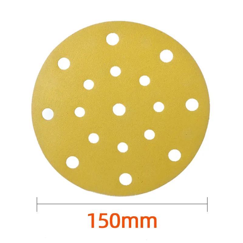 10 ks 6 palcových 17 otvorových brúsnych diskov 80-400 GRIT Rozsúdený brúsny papier vlhký suchý háčik a slučka pre náhodnú orbitálnu brúsku Festool