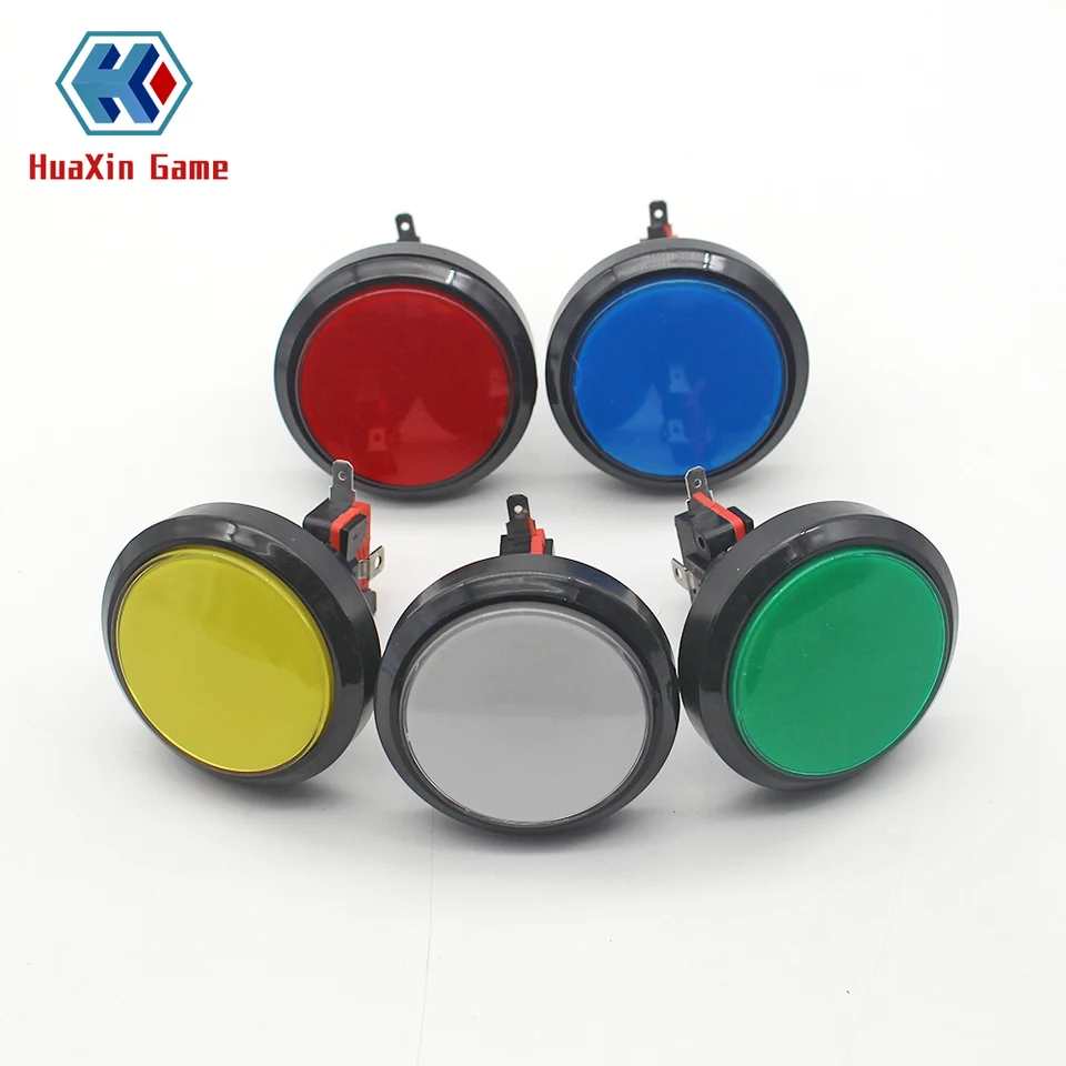10 ks 60 mm/ Nieuwe 5 V LED svetlo lampa Great Round Arcade Arcade Player Player Push Micro Switch pre stroje