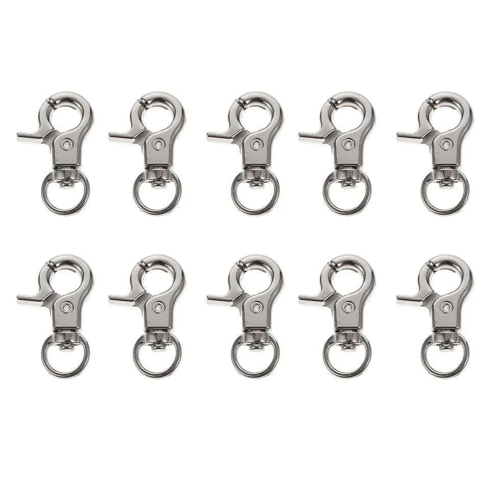 10 ks Birdcage Lock Birds Latch na šnúrku kovový kovový klip bezpečnostný háčiky Dverné sponky