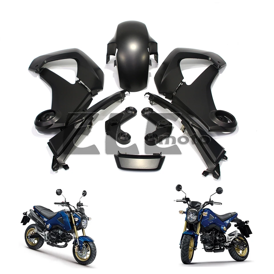 10 ks MSX125 Plastová súprava Body Súprava Fender Bočný kryt pre Honda Grom MSX125 MSX 125 MSX125SF SF