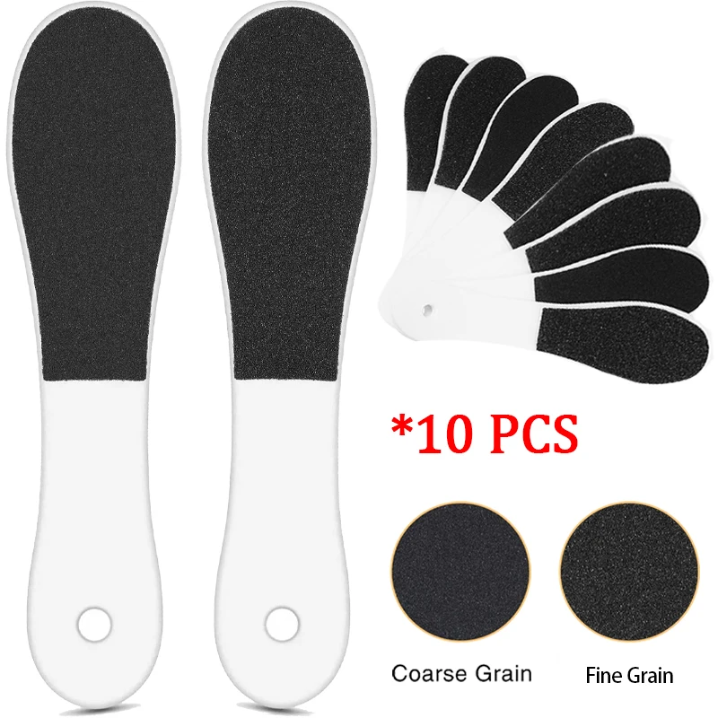 10 ks obojstranné nohy Foot Rasp Foot Dead Recover Remover Foot Worder Tvrdý kožný odstraňovač nôh Starostlivosť o mokré a suché prasknuté nohy