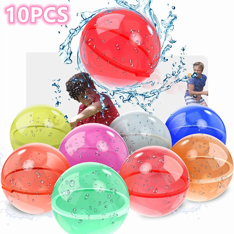 10 ks Opätovne použiteľné vodné balóny pre deti dospelých outdoorové aktivity, detská plážová kúpeľňa Hračky Water Bomb pre letné hry