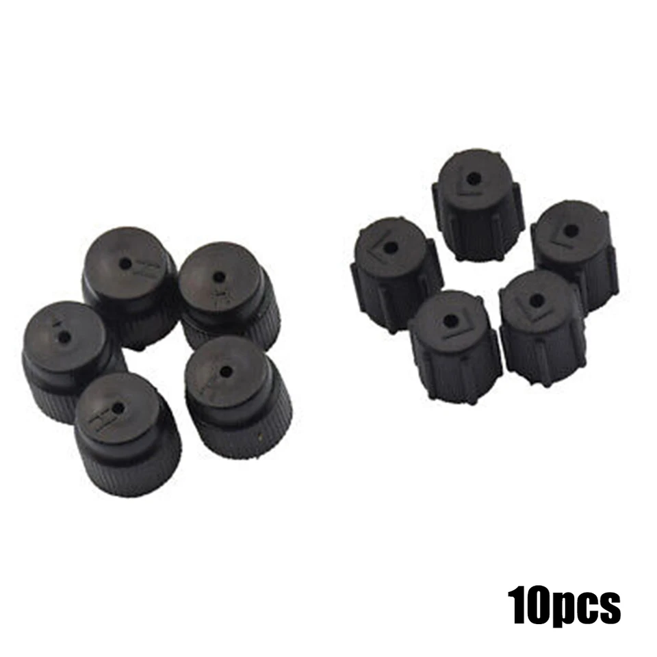10 ks R134A klimatizačný uzáver tesniacich uzáverov 5ks s vysokým striedavým uzáverom 5 pcs s nízkym striedavým uzáverom 16 mm klimatizačné príslušenstvo