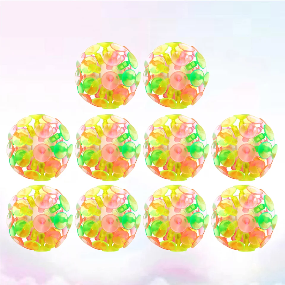 10 ks Sucker Ball saction hračky pre rodičov a dieťa hračky zábava odrazte PVC Cup Creative