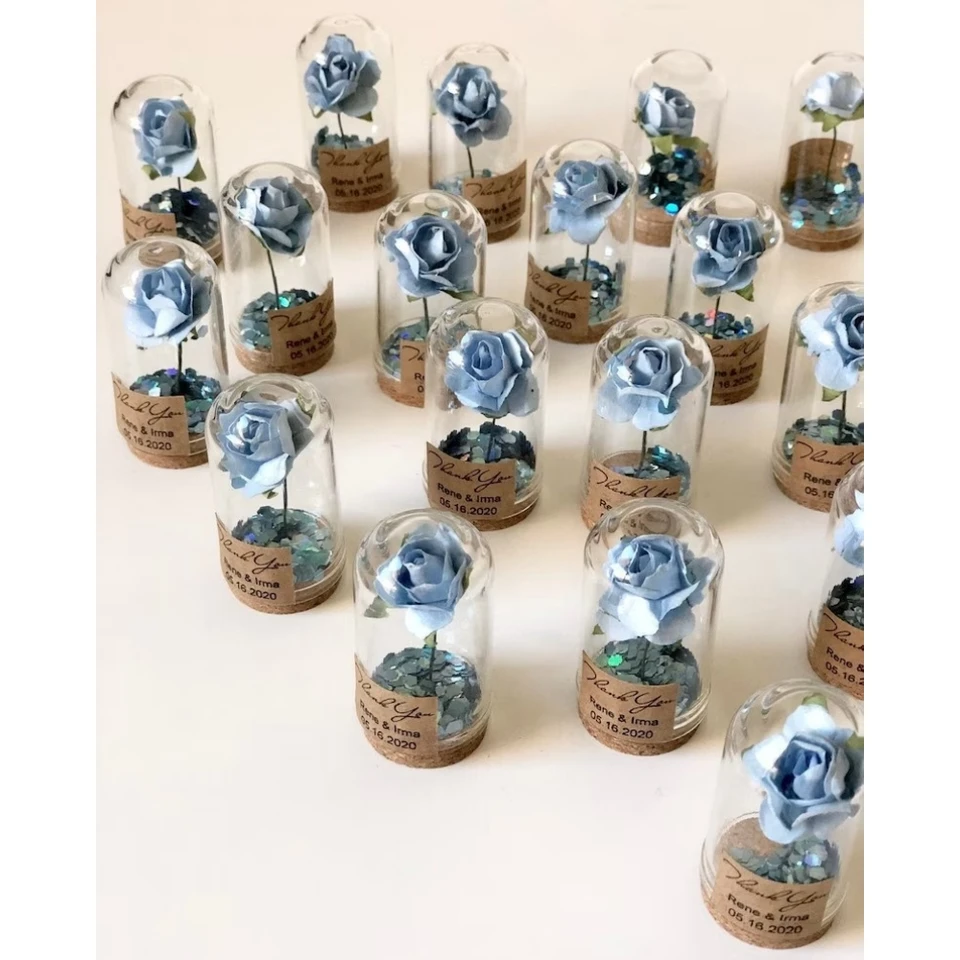 10 ks Svadobné uprednostňovanie pre hostí, svadobné zvýhodnenie, láskavosť, kupolu, sklenená kupola, kuplica Cloche, Custom Atvicers, Beauty and the Beast, PA