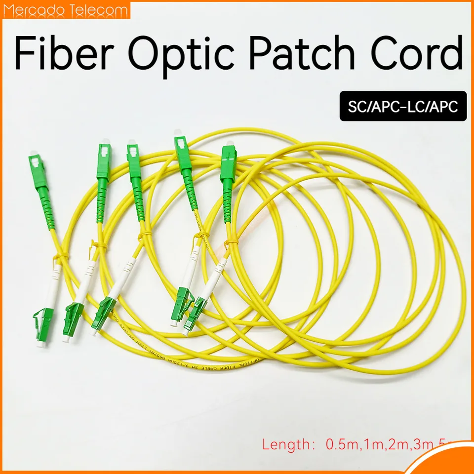 10 ks/veľa SC/APC-LC/APC Fiber Optic Patch kábel 2.0/3,0 mm s jednoduchým režimom OS2 Optický kábel SM Simplex Fiber Optický prepojka Ftth Ftth