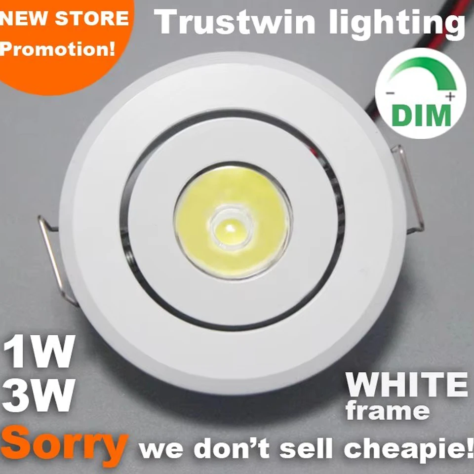 10 kusov biely vnútorný vonkajší stropný bod zapustený z kabinetu tenké schodisko Svetlo 1W 3W 24V 12V Mini LED svetlo Downlight