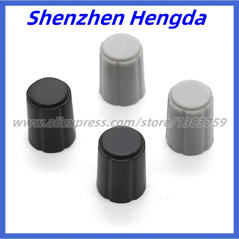 10 kusov Plastový priemer gombíka Priemer 11,5 mm výška 15 mm Potentiometer Knob Knob D Vnútorný otvor 6 mm