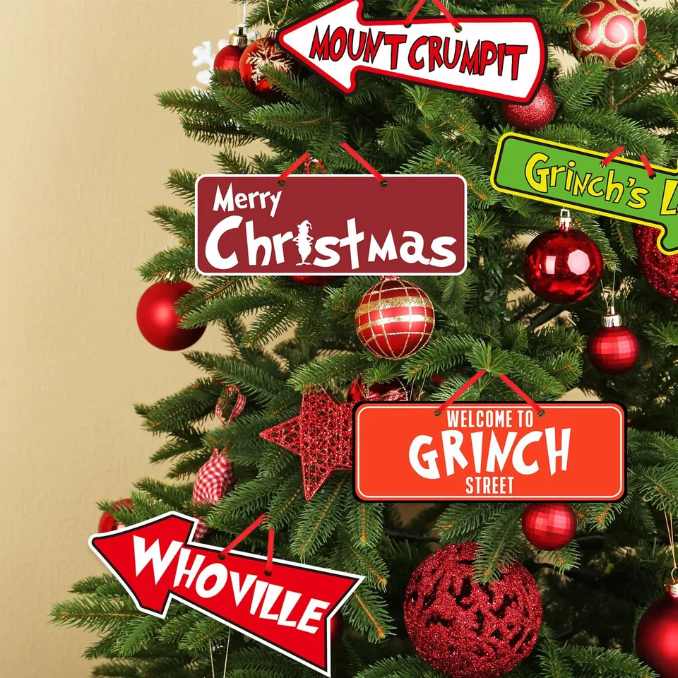 10 kusov vianočný stromček zavesenie dekorácií vianočný stromček zavesenie dekorácií, vianočné grinch nápady šípka