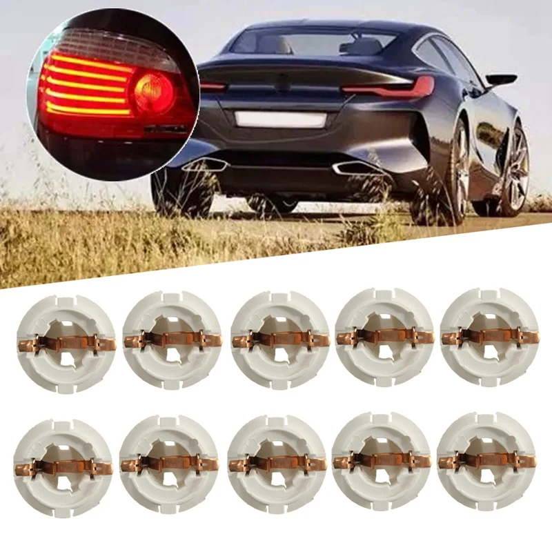 10-kusové auto zadné zadné svetlo žiarovky Žiarovka Držiak držiaka Časti 63216943036 pre BMW 7 Series X3 X5 E53 E38 E65 E70 E83 F25 2000-2016