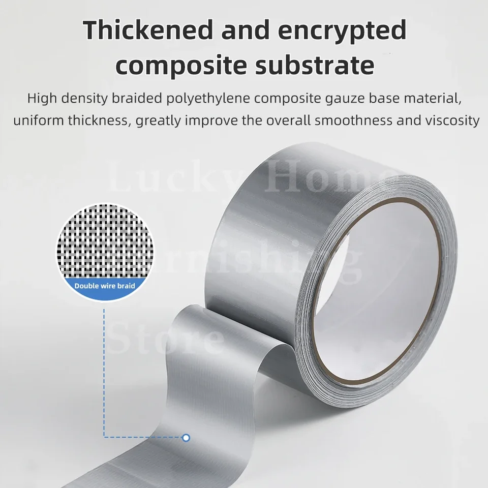 10 m nepremokavá oprava strieborná páska Super lepkavá handrička Duct Tape Domáca