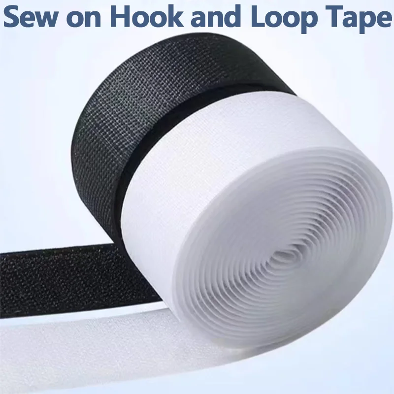 10 m/pár Hook and Loop Tape Nylon ťažké lepivé prúžky opakovane použiteľný pripevňovací prúžky Zvonené prúžky Šijacie lepiace suchý suchý suchý suchý suchý suchý suchý suchý such