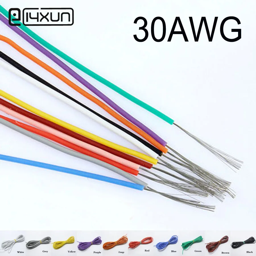 10 metrov 30awg Silikónový drôt ultra ohybteľný kábel