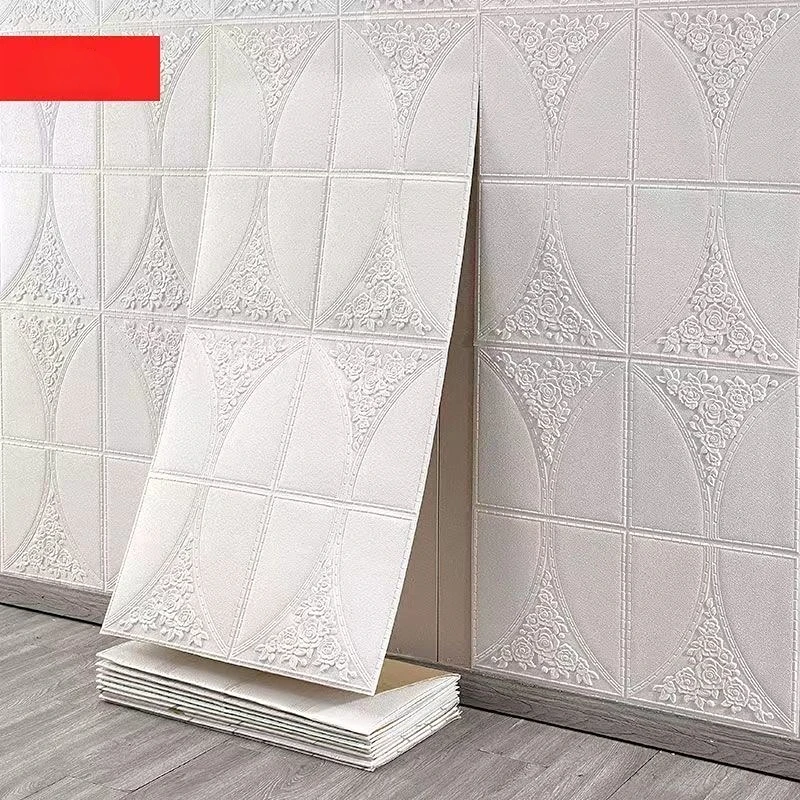 10 metrov 3D steny nálepky Self Adhesive pena tehla DIY Izba dekor 3D TAPELATNÁ STAPOVAŤ NÁKLADA PRE OBLASTNÁ KUCHOVÁ Kuchynská stena