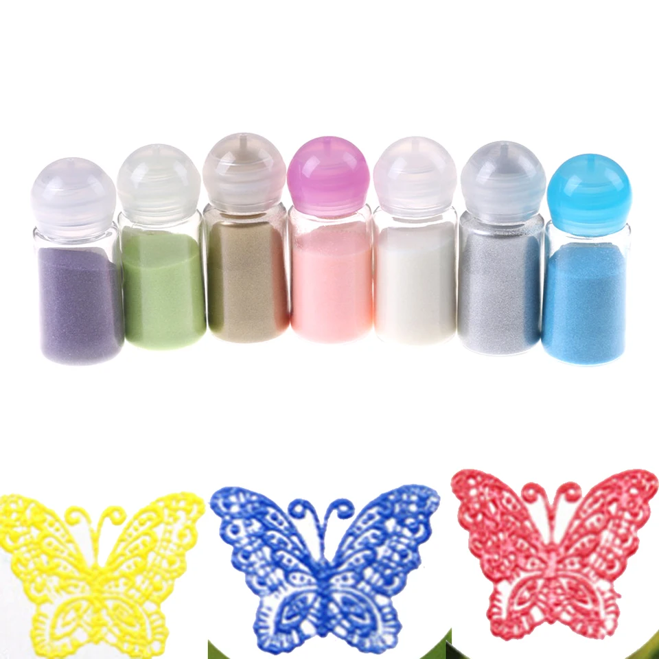 10 ml/fľaša lesklá farba reliéf pigment pečiatka scrapbooking Craft Embosing Prášk