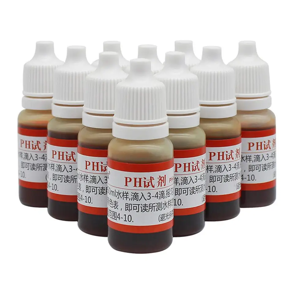 10 ml opakovane použiteľného pH Roztokový tlmivý tlmivý roztok súprava Kalibračná roztoková súprava PH4.00 / 6,86 /9.18 Kalibračné miesto pre merač testov pH A8T8