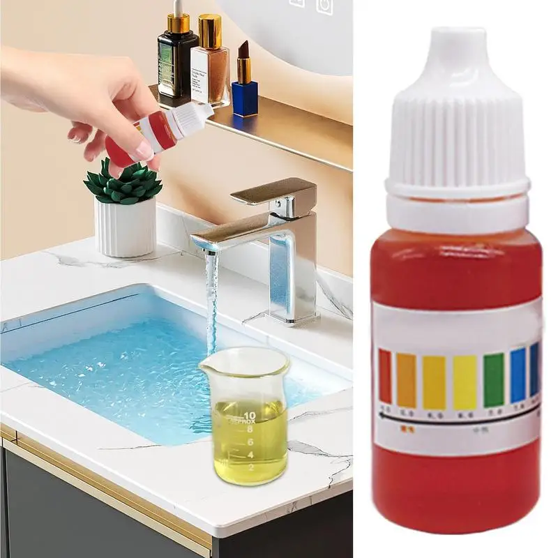 10 ml PH Testovací roztok pre presný pH Tester s vodou viacúčelová detekcia detekcie detekcie pH činidla akvárium bazénového príslušenstva