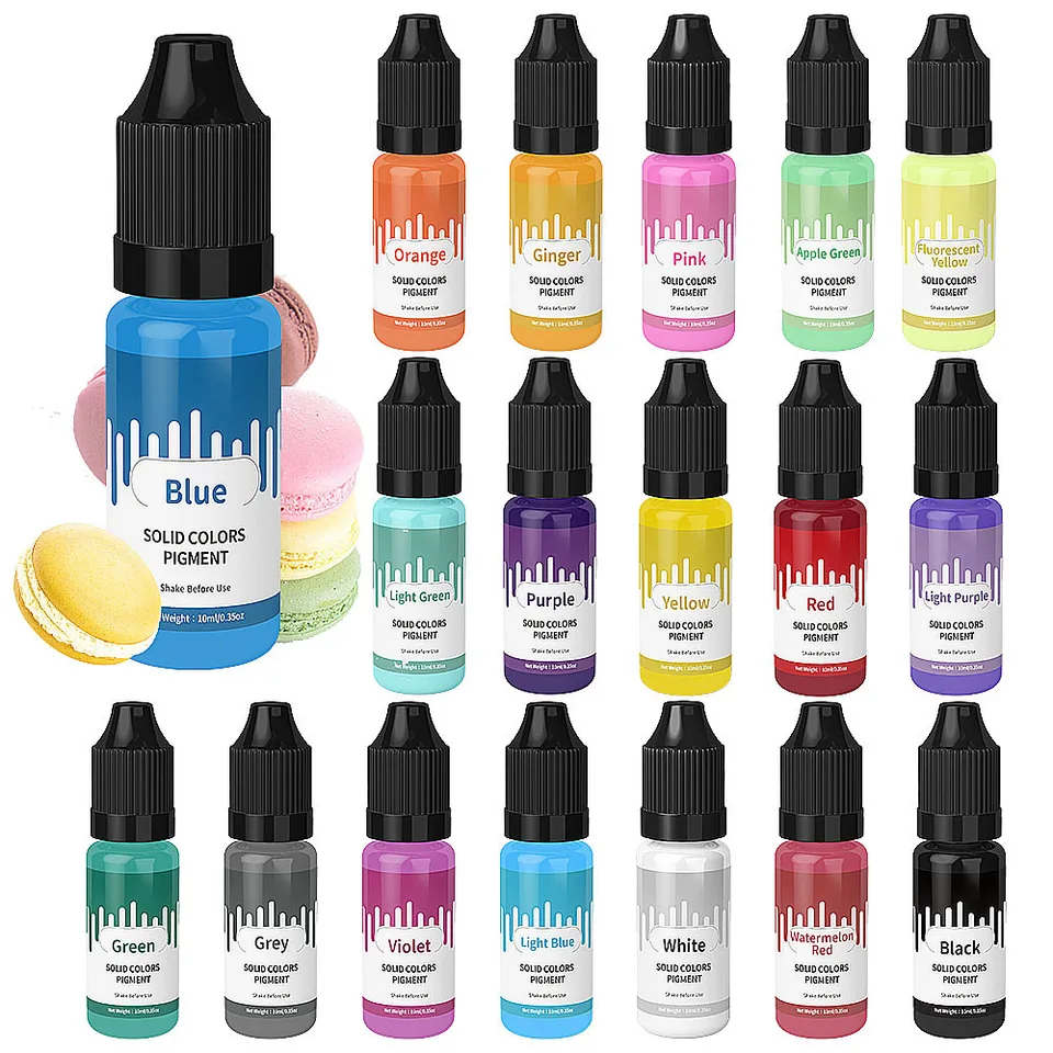 10 ml tuhej farby Epoxidová živica pigmenty kvapalné farbenie farbiva DIY živicové farbivo pre živice