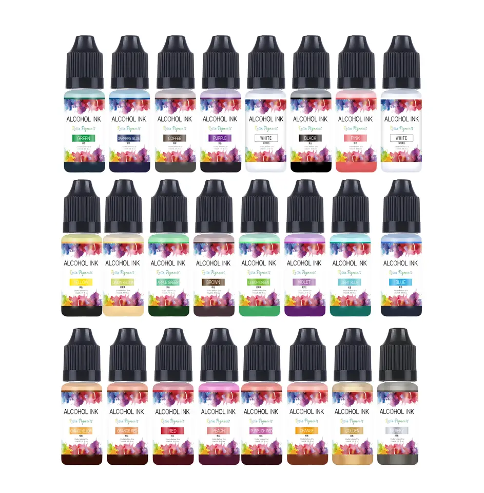 10 ml UV epoxidová živica pigment sfarbenie farbiva Art atrament alkohol kvapalina sfarbenie farbenie atrament difúzne difúzne DIY živice remeslá výroba šperkov