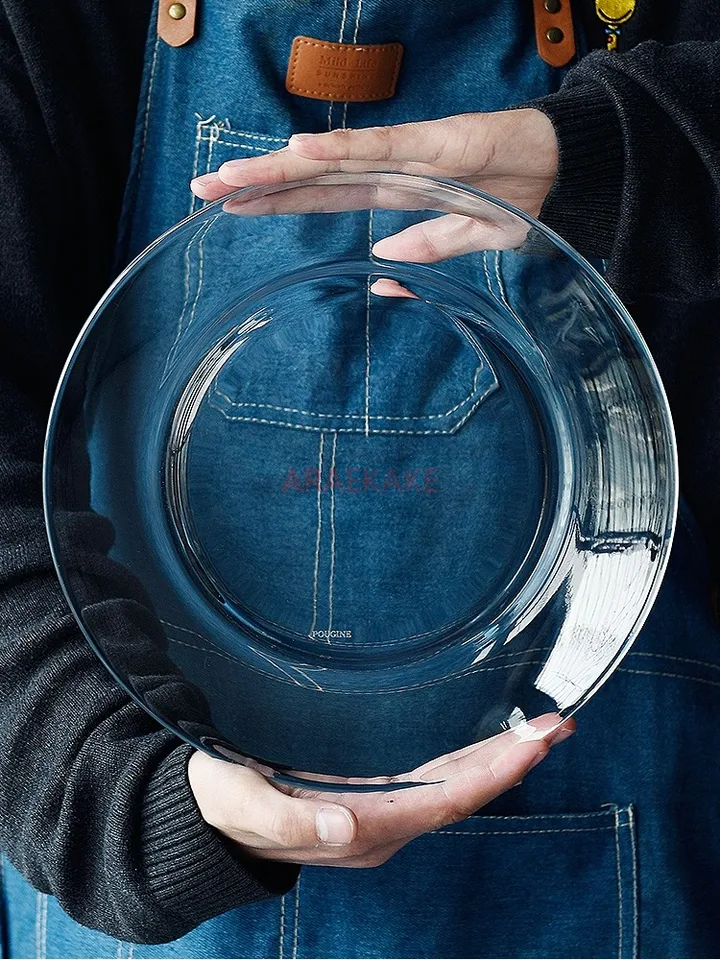 10 palcov temperovaných sklenených dosiek pre mikrovlnné rúry, ovocné dosky odolné voči teplu, priehľadné šalátové platne