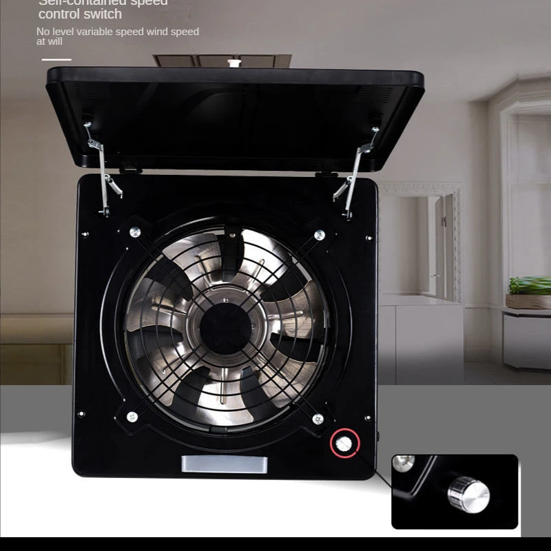 10 -palcový elektrický výfukový ventilátor kuchyňa Inline Wall Window Ventilátor Extraktor priemyselný ventilácia kovový podkrovný ventilátor