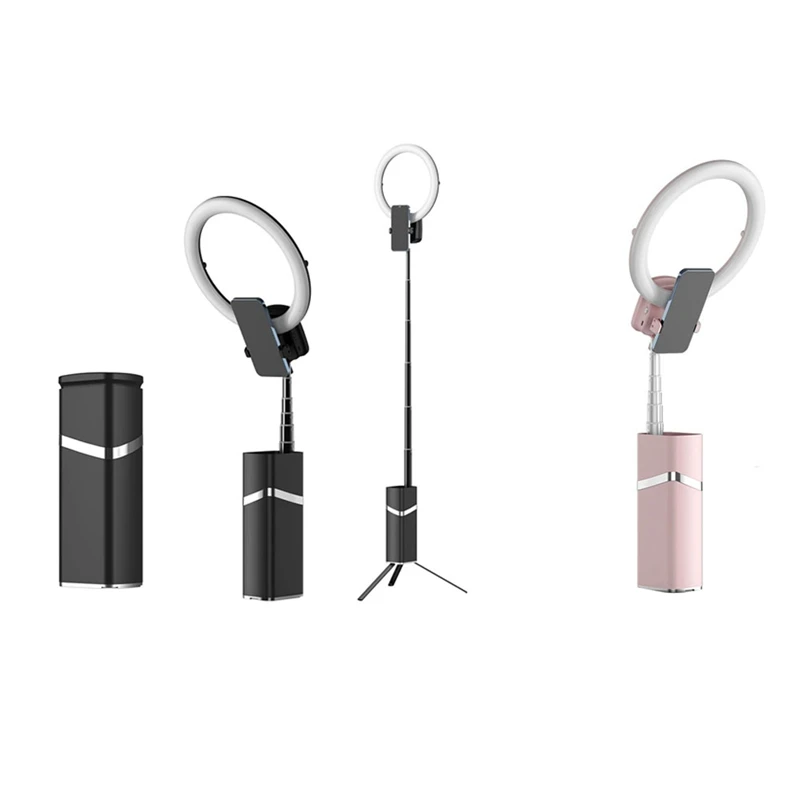 10 -palcový mini prenosný LED krúžk výplň svetla Tript Desktop nastaviteľné diaľkové ovládacie prvky pre živé vysielanie