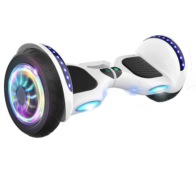 10 -palcový nafukovací kolobežník s veľkým koliesko Elektrickým vyvážením dospelých Svetlo kolieska Twisting Scooter