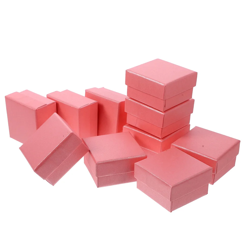 10 počítačov mini šperky darčekové boxy oblečenie pre darčeky zabaľte špongie korálkové súpravy náhrdelníkov