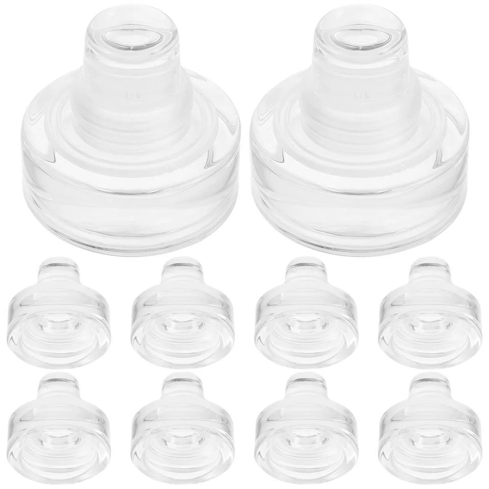 10 počítačov Nápoje Cork Glass Stopper Hromadná fľaša tesniacich zátkkov pre remeselné zástrčky