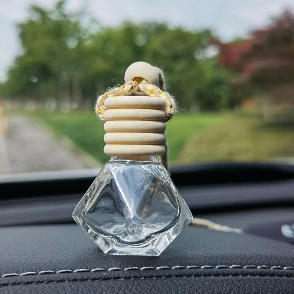 10 počítačov Parfum fľaša prívesok vôňa Vzduch vzduch čerstvejšie ozdoby automobily sklenené éterické olej Difúzor