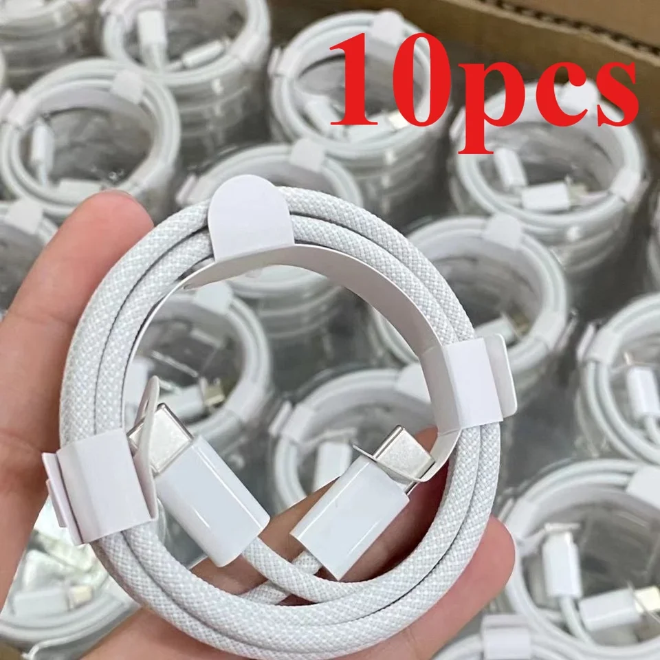 10 počítačov USBC na TypCast nabíjanie PD30W Dátum mobilného telefónu pre iPhone15 Android Samsung Huawei Typ Cbraided