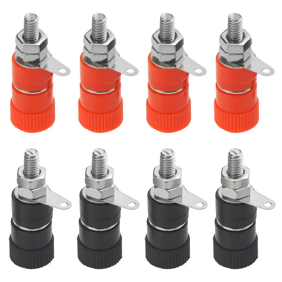10 počítačov Viazané stĺpce Terminály 4 mm banánovú zásuvku 4 mm konektor terminálu pre zosilňovač Arduino