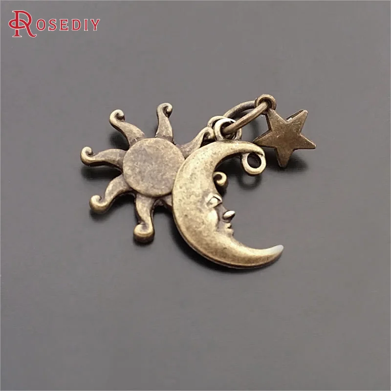 10 súprav starožitný bronz zink zink zink zink zink zink set set haroce set kúzla DIY šperky výroby dodávok Náušnice Náušnice pre ženy pre ženy
