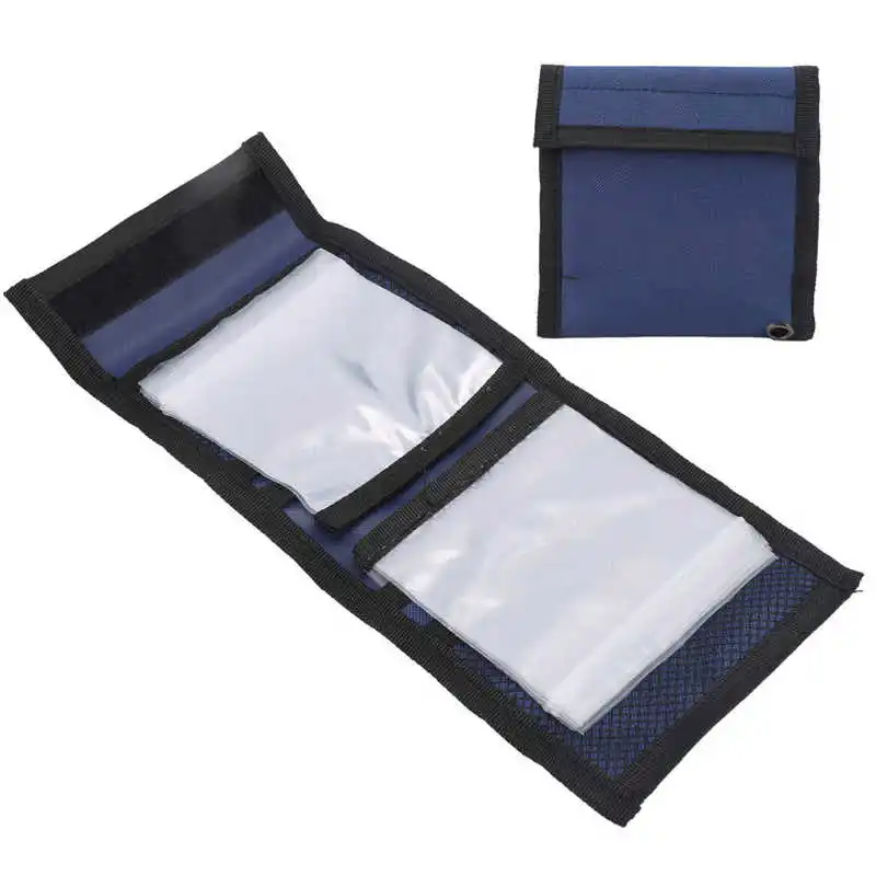 10 vreckov Fly Fishing Leader Peňaženka puzdro pre skladovacie vrecko Tippet Storage Bag Fly Fishing Line Bag Vodca Rybárska linka Balíčka