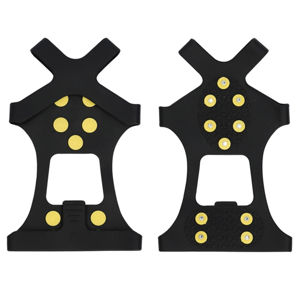 10 zubov Zimné ľadové pazúry proti skĺznutiu horolezeckých klieští unisex sneh pazúry obuv topánok vonkajšie reťazové hroty