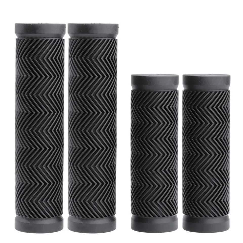 100/130 mm gumové úchopy na bicykli Rukoväť rukoväte rukoväte Mountain Bicykle Black Grip pre priemer 22.2-25,4 mm Časť bicykla