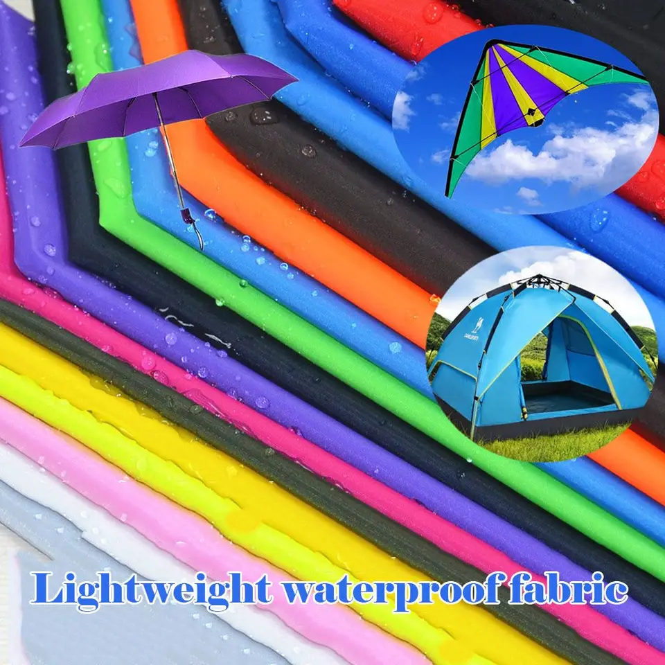 100*150 cm nylonový vodotesný polyester pre dáždnik Kite Kite Kite Kite DIY Ručné oblečenie vonkajšieho tábora Kryt sedadla Materiál