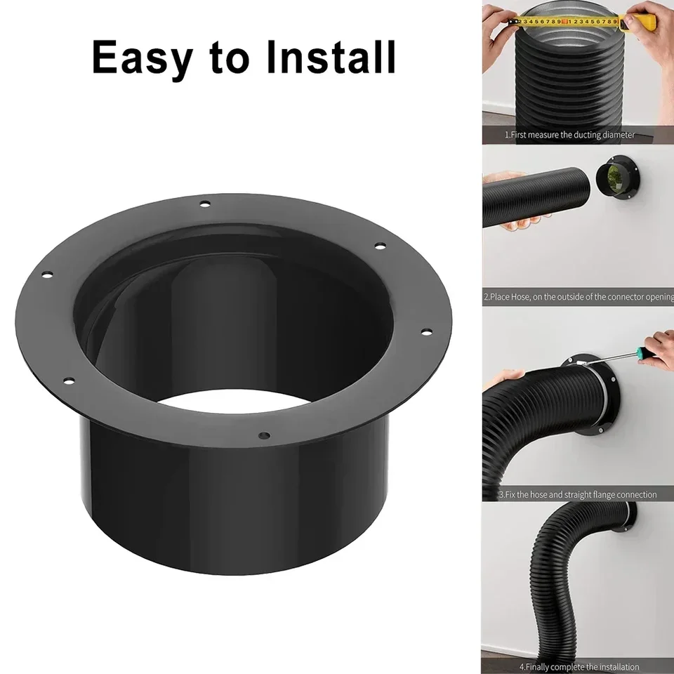 100-150 mm ABS okrúhle potrubie príruba sedadlo hliníkovej trubice Vzduch vzduch Vette
