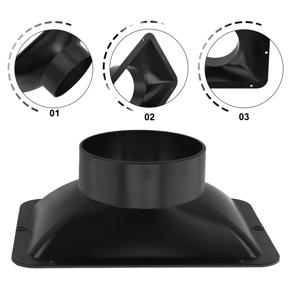 100/150 mm ABS prírubový kanál ventilátor hadice Vzduchové vetracie adaptéry pre kuchynské kapucň