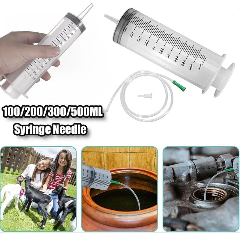 100/200/300/500 ml injekčnej striekačky s veľkou kapacitou s 1 m vákuovým olejovým čerpadlom pre domáce zvieratá