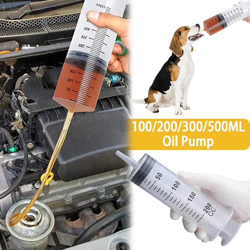 100/200/300/500 ml injekčnej striekačky s veľkou kapacitou s 1 m vákuovým olejovým čerpadlom pre domáce zvieratá
