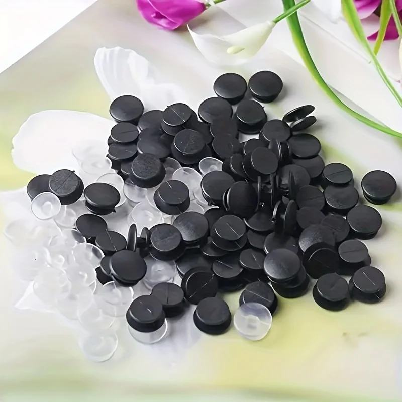 100/200ks okrúhle spona plastové gombíky pre topánky, kúzla záhradných obuvi, Universal Fit pre domácich majstrov
