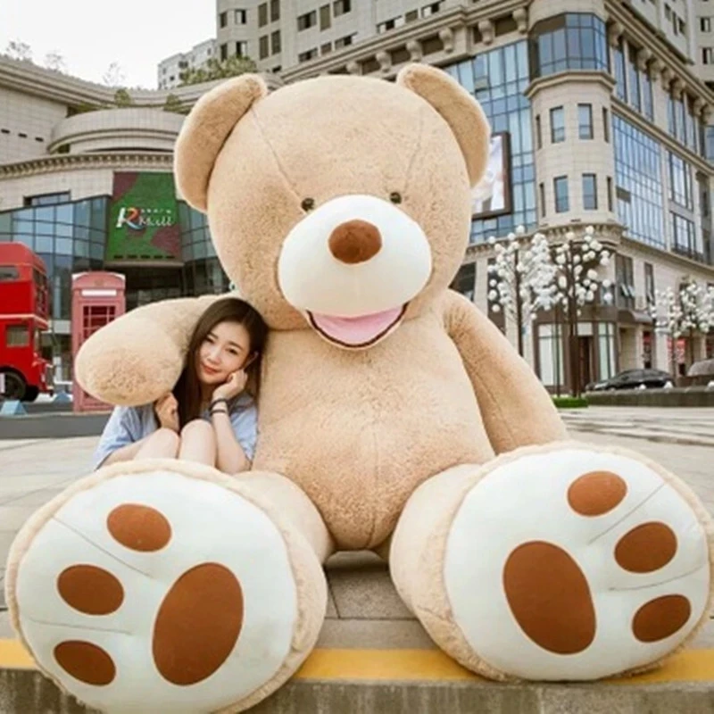 100-260 cm Amerika Giant Teddy Bear Skin Plush Hračky Soft Teddy Bear Vonkajší kabát Populárne narodeniny a valentínske darčeky dievčatá pre deti