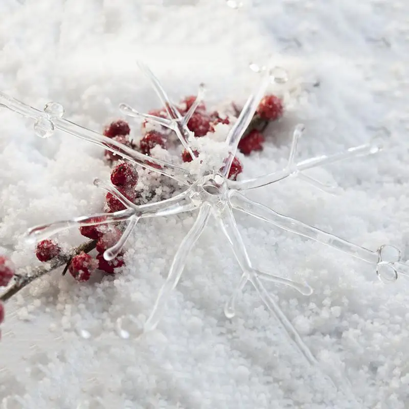 100/50/30/20/10 g umelý snehový prášok Sneh Snow Queen vianočná večierok Dekorácie Fluffy Falošné snehové vločky Zimná dekorácia 1-1