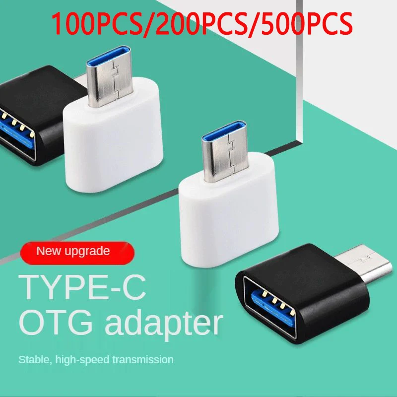 100-500ks typu C Muž do USB Žena OTG Adapter Data Connector pre Samsung Huawei Xiaomi MacBook Pro iPad Phone USB-C zariadenia