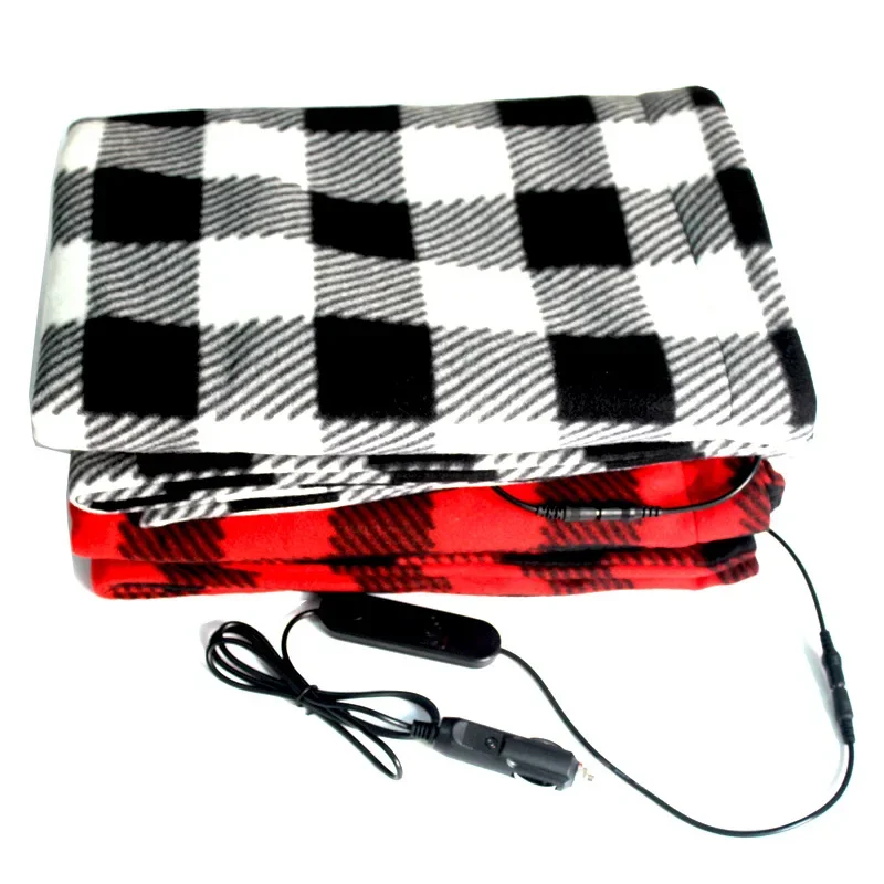 100*70 cm nastaviteľné vyhrievané auto prikrývka 12 V Elektrická podložka pre auto, nákladné auto, SUV, RV Auto vyhrievané auto zimné doplnky
